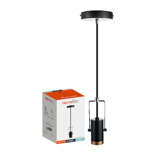 Portalámparas negro TECNOLITE