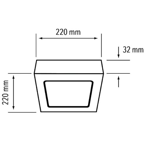 Panel LED cuadrado TECNOLITE